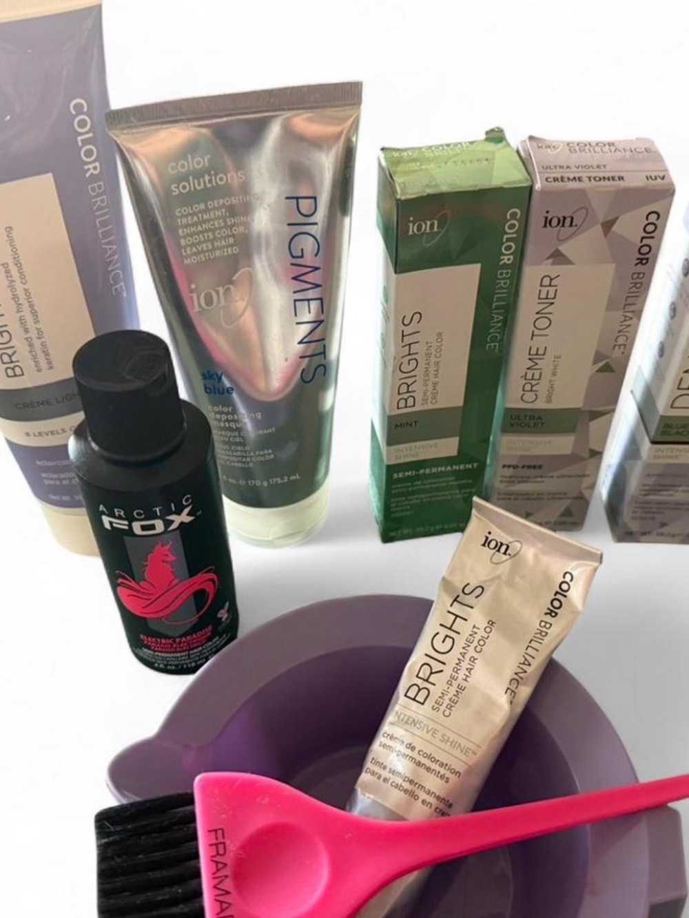 NIB ion Color Brilliance & Arctic Fox Hair Color Bundle